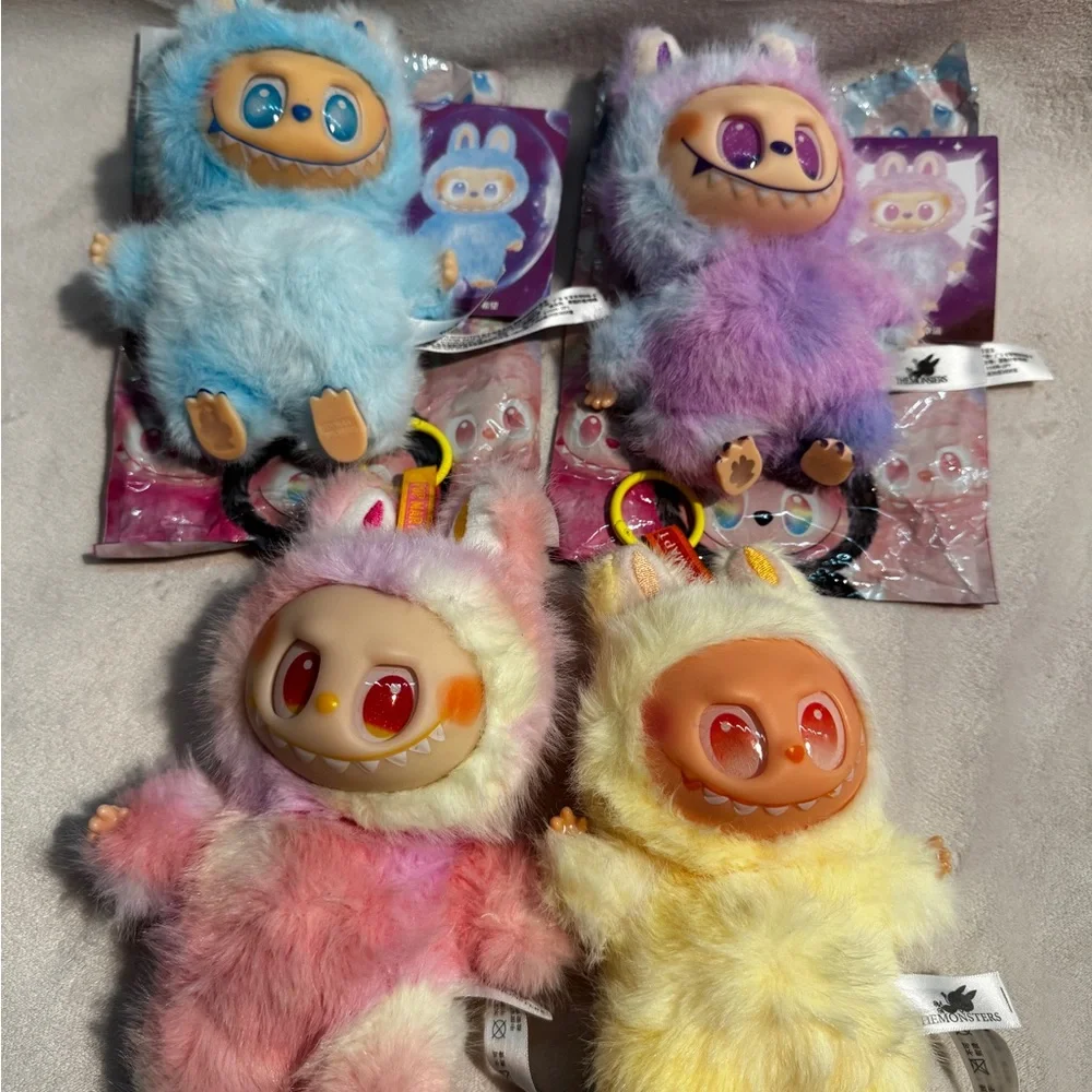 Colorful Plush Monster Keychains (Lafufu) - Picture 1 of 7